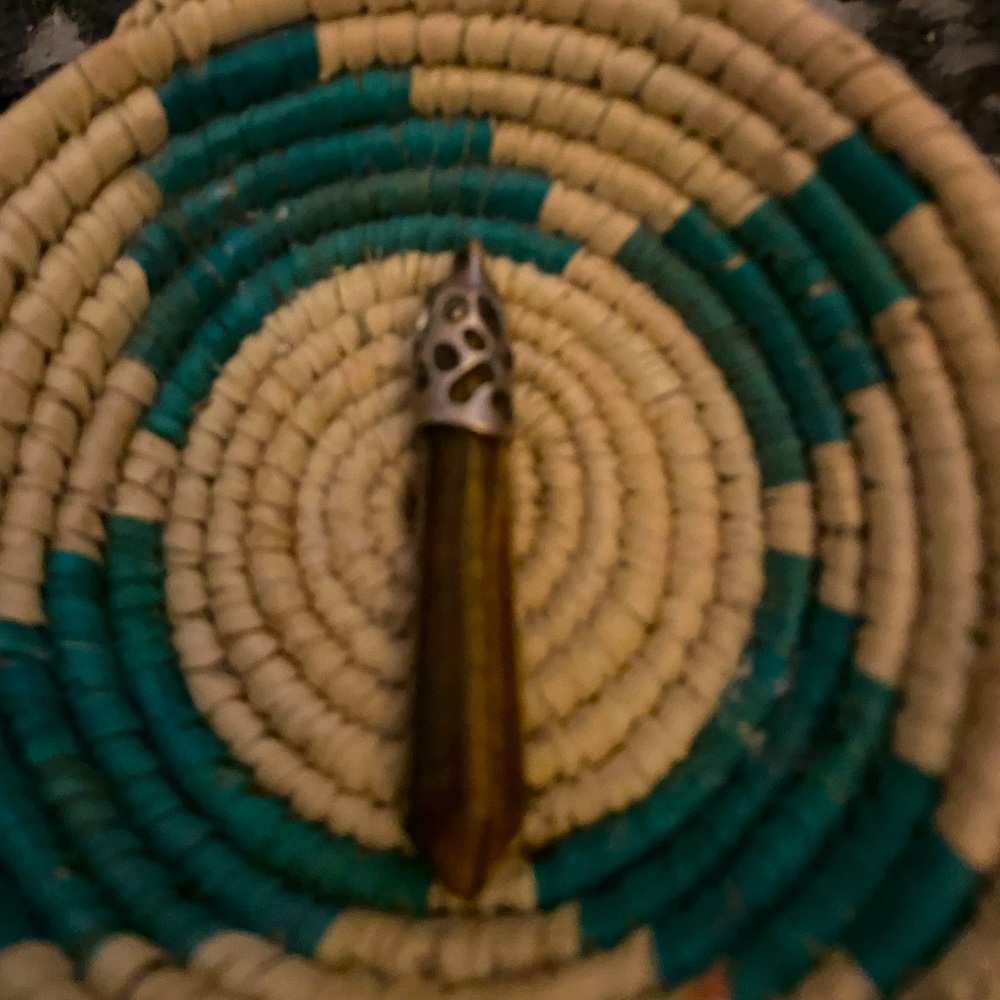 Pure beautiful tiger eye 2.5 inch necklace- with or without chain